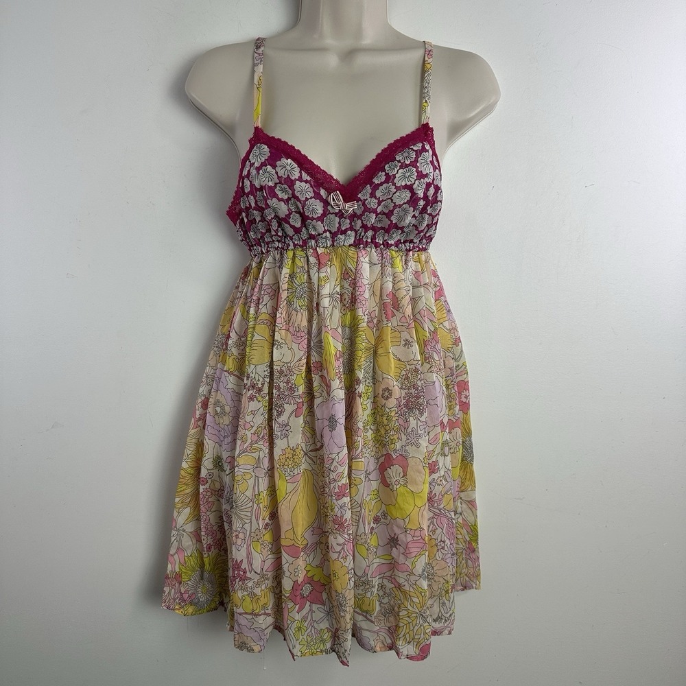 Liberty of London For Target Y2K Chiffon Floral Chemise Lingerie Slip Dress XS